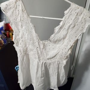 Lucky brand eyelet top